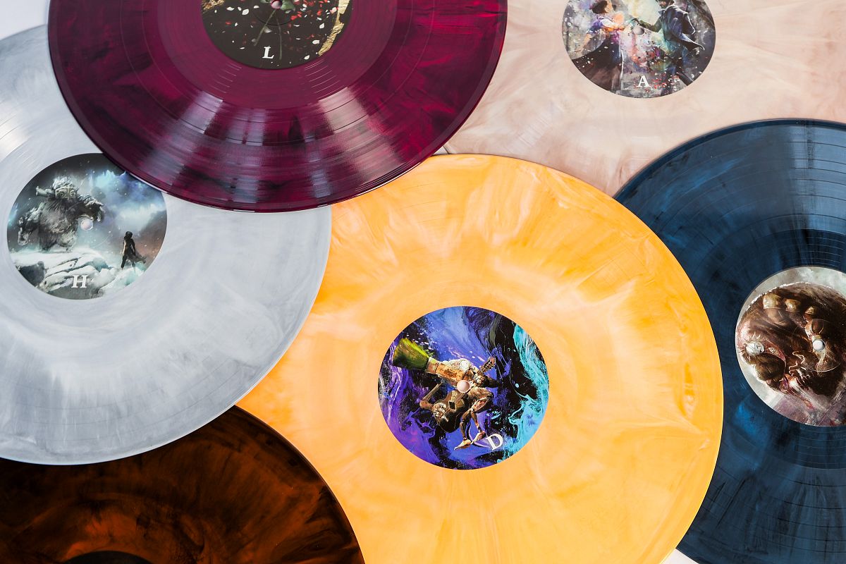 Coloured Kylie Minogue vinyl records