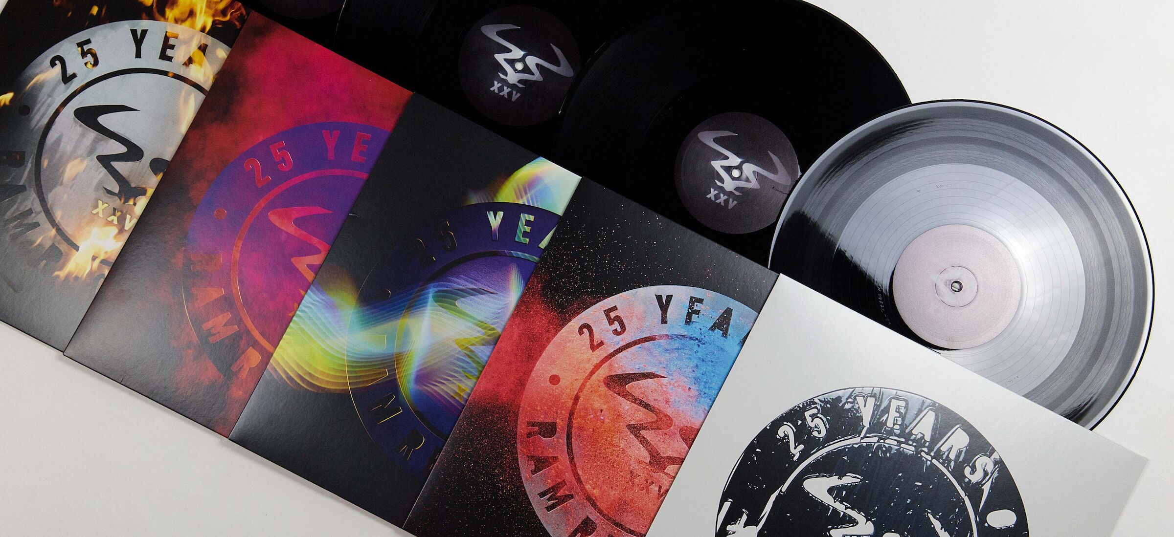Drum and Bass Pioneers Ram Records 25th anniversary boxset with four twelve inch black vinyl