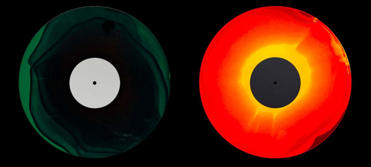 Orbital radiance vinyl effect sunburst