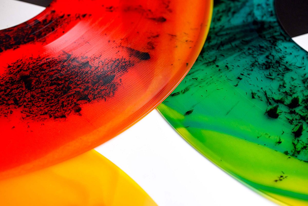 Transparent colour vinyl record effects