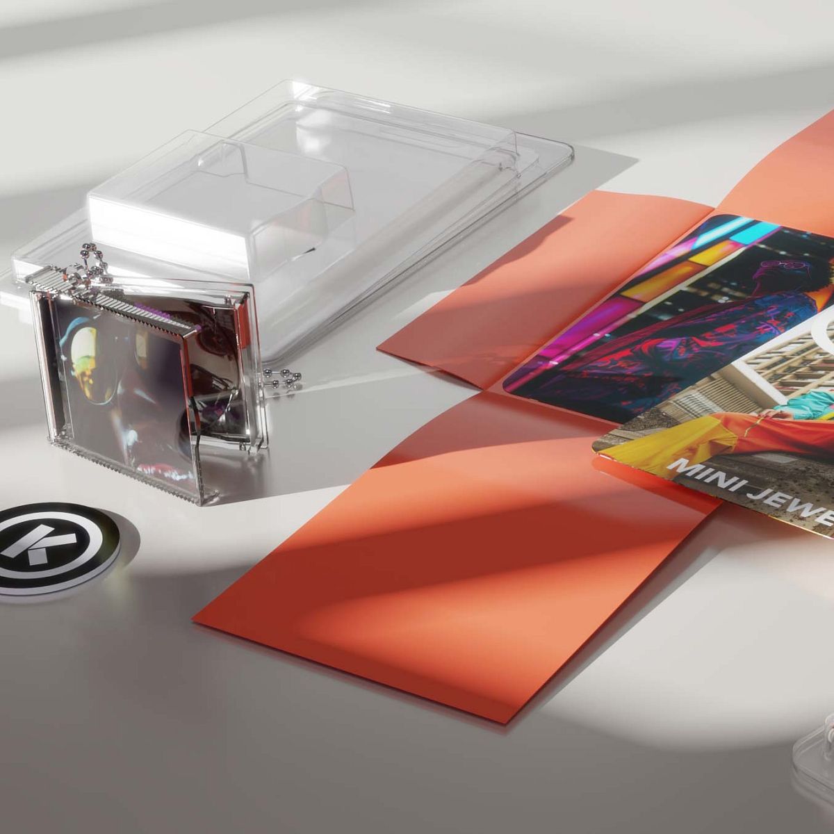 Multicoloured vinyl record effects