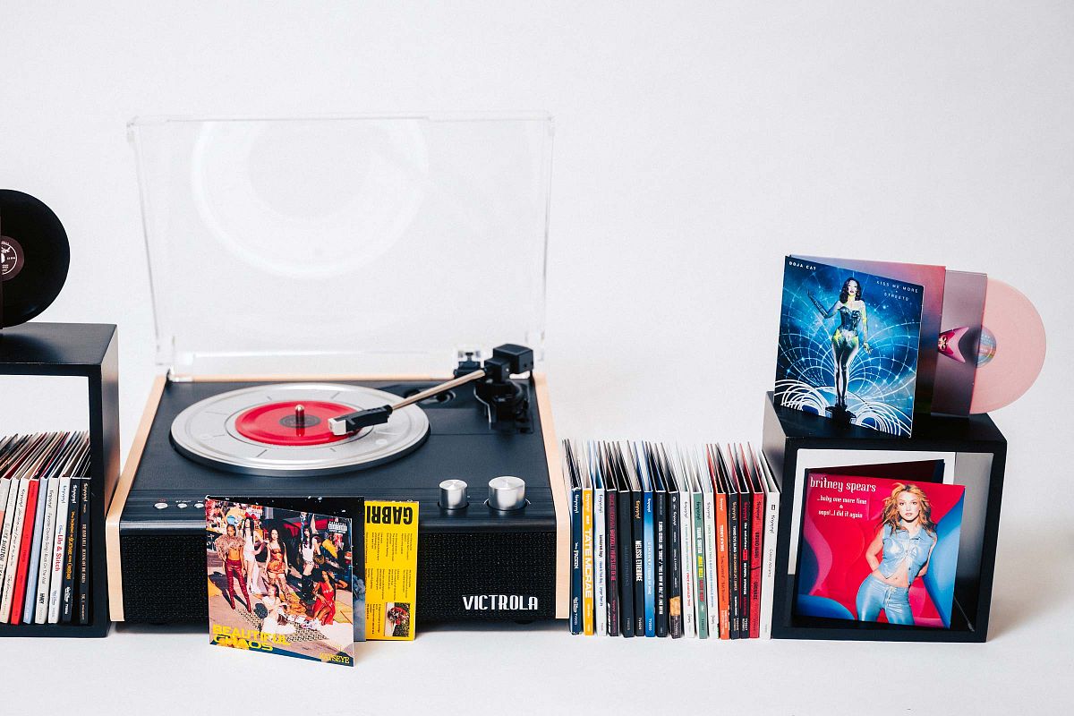 Tiny Vinyl plays on standard turntables.