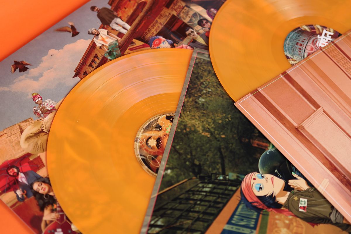 Colour Vinyl and art prints from the Gorillaz' The Mountain release