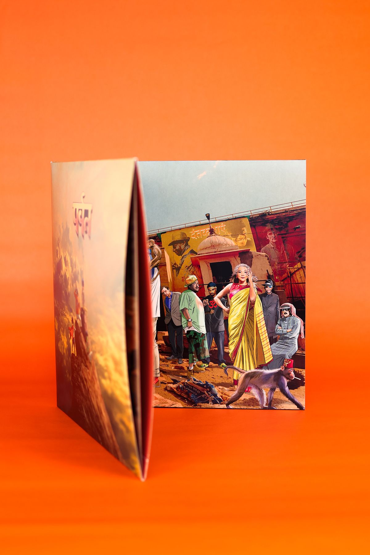 Printed gatefold sleeve for the Gorillaz' The Mountain release